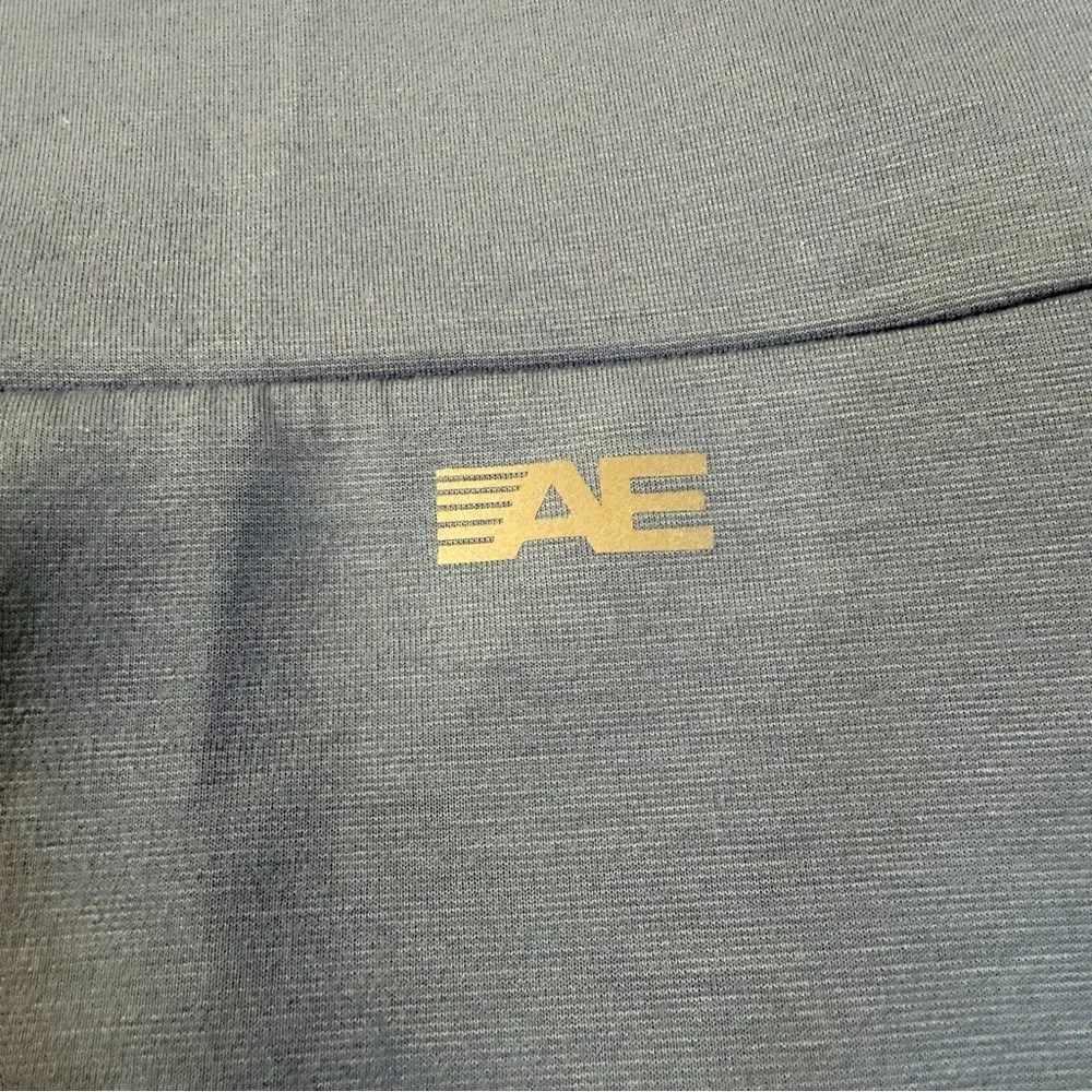 American Eagle Men's 24/7 Full Zip Hooded Jacket Tidal Blue Gray XXL NWT